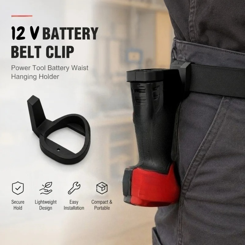 Workshop Tools Hanger - 12V Power Tool Battery Waist Clip