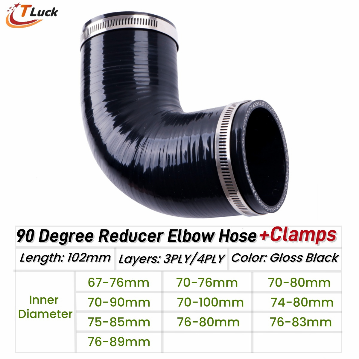 1PC 90 Degree Elbow Reduce Sil - đánh giá và giá Pipe Clamp Bar
