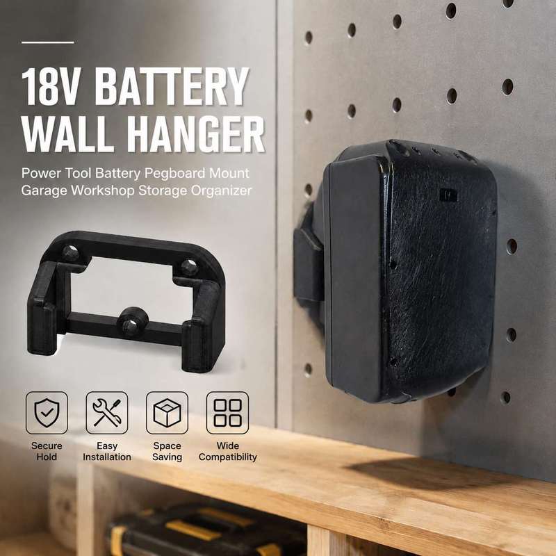 18V Battery Wall Hanger Power  - đánh giá và giá Workshop Tools Hanger
