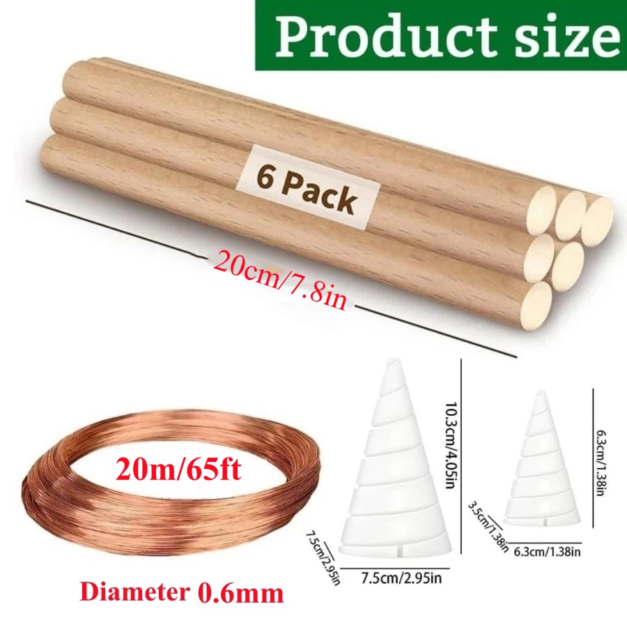 20m/65ft Electroculture Garden - đánh giá và giá Dowel Jig Kit