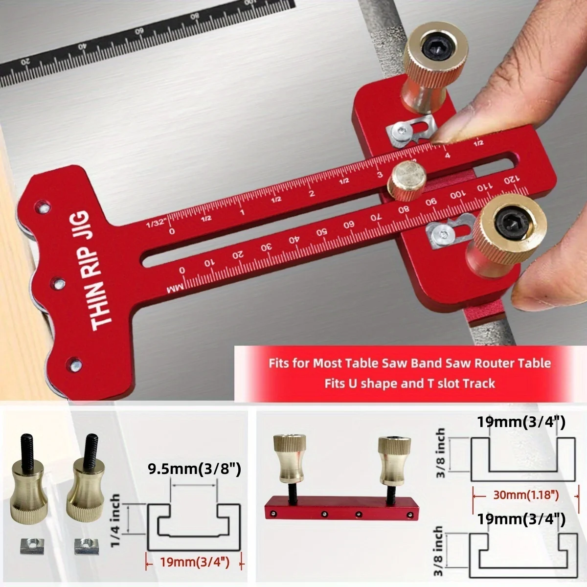 Thin Rip Table Saw Jig,3 Pulle - đánh giá và giá Dowel Jig Kit