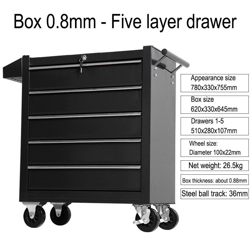 5 Drawer Storage Tool Box Trol - đánh giá và giá Tools Box For Workshop