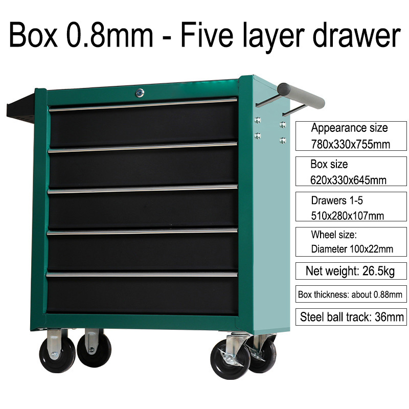 5 Drawer Storage Tool Box Trol - đánh giá và giá Tools Box For Workshop