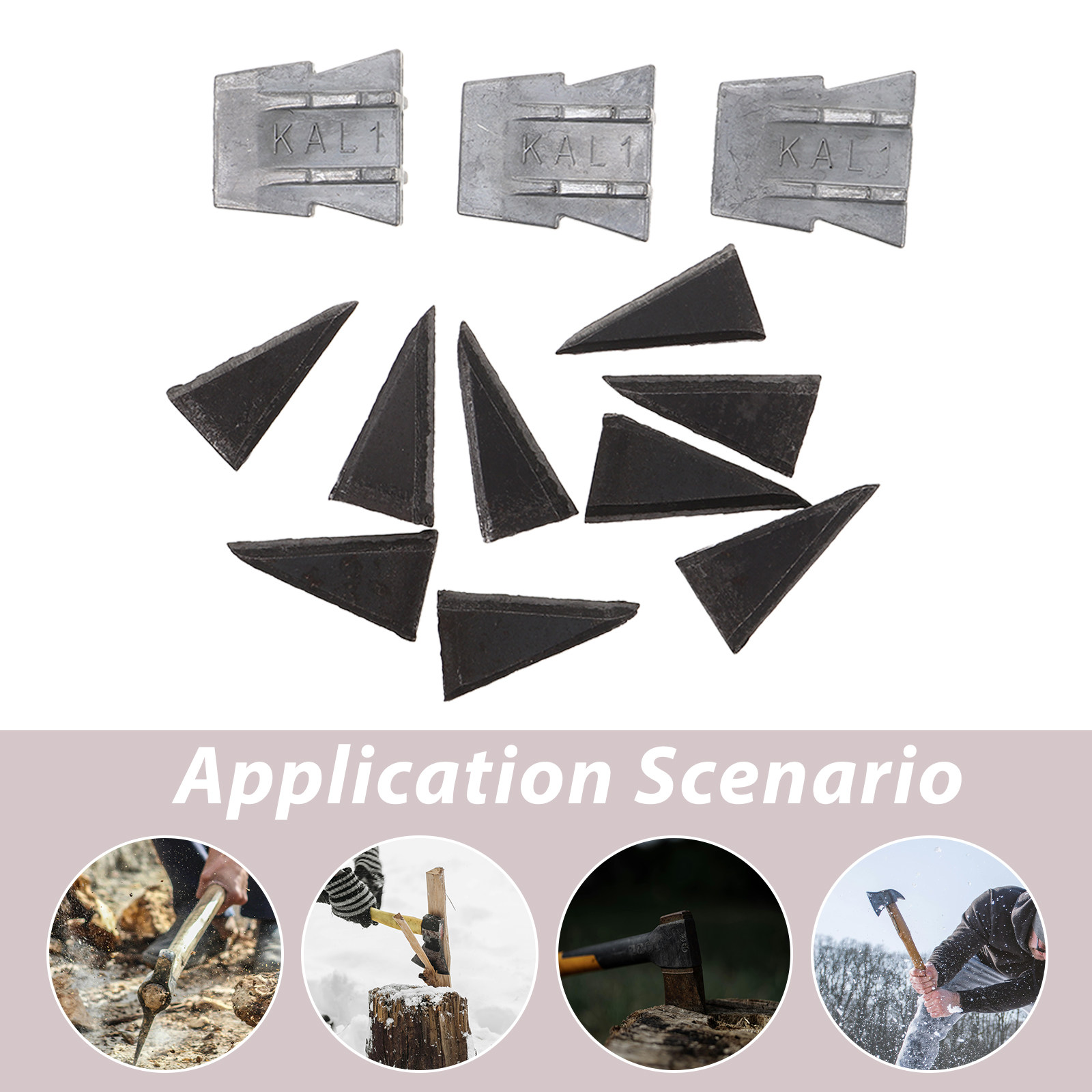 12Pcs Axe Handle Wedges Metal  - đánh giá và giá Workshop Tools Hammer