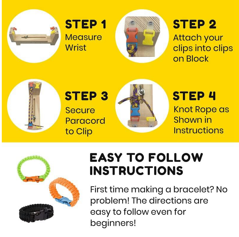 Wood Paracord Jig Bracelet Mak - đánh giá và giá Dowel Jig Kit